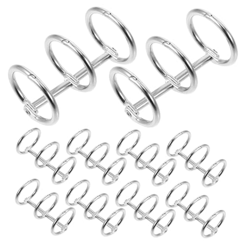 DIYEAH 10 Stück Tischkalender Binderinge Der Ring Buchbinderringe Clip Ringe Für Karteikarten Loseblatt Ringe Ringklammern Buchringe Binder Zubehör Karteikartenringe Eisen von DIYEAH