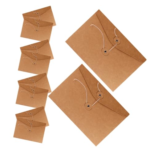 DIYEAH 10 Stück Umschlag Dokumententasche Verpackungsbeutel Aktenumschläge Aktenumschlagbeutel Papierumschläge Beutel Verpackungsbeutel Kraftpapier Verpackungsbeutel von DIYEAH