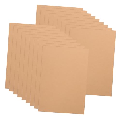 DIYEAH 100 Blätter Kraftkartonkarton Umschläge Für Blindkarten Karteikarten Dmc Color Card Blank Stationery Karten Mit Umschlägen Notizkarten Mit Umschlägen Brown Card Stock Kraftpapier von DIYEAH