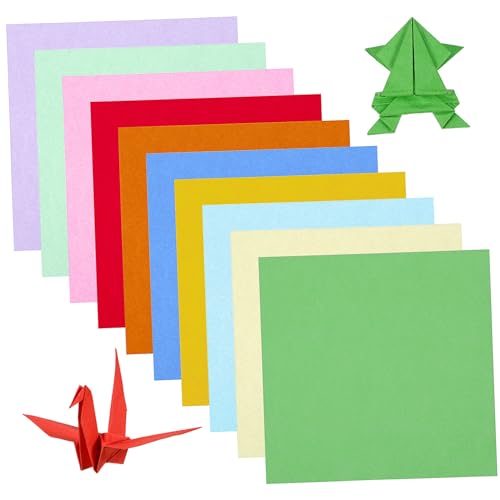 DIYEAH 100 Blatt Buntes Papier Basteln Für Basteln Für Erwachsene Helles Farbiges Papier Farbiges Kopierpapier Kinderhandwerk Farbpapiere Farbpapier Zum Basteln Pastellpapier von DIYEAH