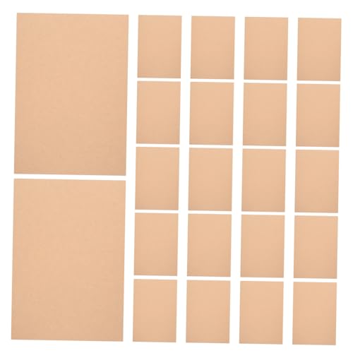 DIYEAH 100 Blatt Druckerpapier Braunes Kopierpapier Aufkleber Für Druckeretiketten Brauner Karton Versandetikettenpapier Bastelpapier Braunes Posterpapier Kartonpapier Kraftpapier Yellow von DIYEAH