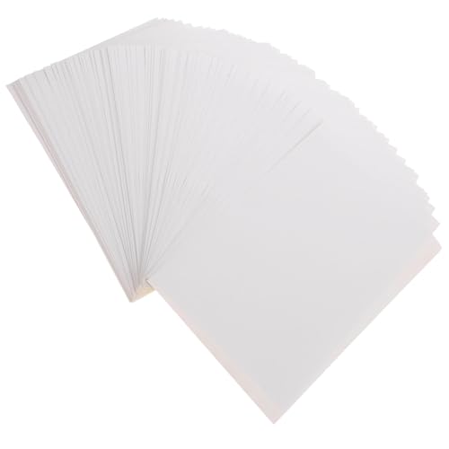 DIYEAH 100 Blatt Druckerpapier Dauerhaftes Vinyl Bedruckbares Vinyl-aufkleberpapier Bastel-vinylpapier Bedruckbares, Weißes, Mattes Etikett Selbstklebendes Beschichtetes Papier von DIYEAH