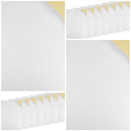 DIYEAH 100 Blatt Druckerpapier Pergamentpapier Vinyl-aufkleber Aufkleberetiketten Für Drucker Schrank-vinylfolie Leer Kleine Etikettenaufkleber Aufkleberpapier Weiß Selbstklebendes Papier von DIYEAH