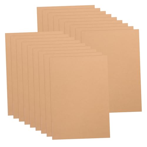 DIYEAH 100 Blatt Kraftkarton Kraftpapier Karten Handgemachte Karten DIY Kartenherstellung Indexkarten basteln Bastelpapier für DIY Projekte Kartenvorrat braunes Kartonpapier Karteikarten von DIYEAH