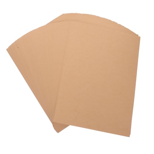 DIYEAH 100 Blatt Kraftkarton bastelkarten einladungskarte Handgemachtes Papier grußkarten Indexkarten Kraftpapierbinder Kartenherstellung geformtes Kraftpapier braune Karten Kartonpapier von DIYEAH