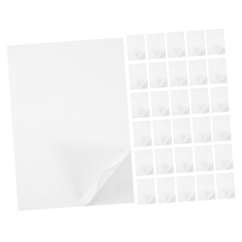 DIYEAH 100 Blatt Mattes Schreibpapier Bedruckbare Etiketten Aufkleber Bedruckbares Papier Etiketten Aufkleber Für Maschine Drucken Leere Papiere Leere Etiketten Transparent Kraftpapier von DIYEAH