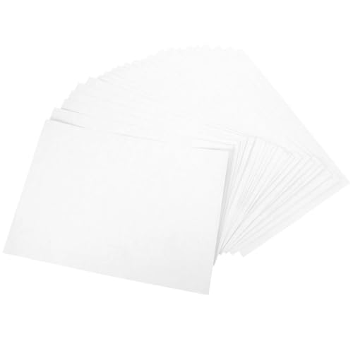 DIYEAH 100 Blatt Selbstklebendes Druckpapier Druckerpapier Bedruckbares Aufkleberpapier Klebeetiketten Aus Papier Aufkleberdruckpapier Große Aufkleber Selbstklebendes Thermopapier Weiß von DIYEAH