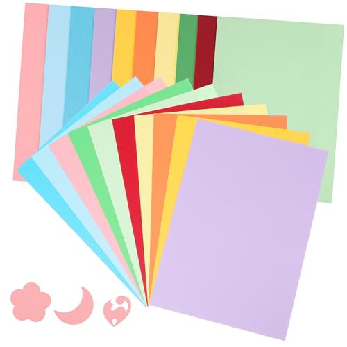 DIYEAH 100 Blatt farbiger Karton Zubehör für die Kartenherstellung Kartonpapier, farbiges Papier Kartenmaterial für die Kartengestaltung Scrapbooking-Papier Konstruktionspapier von DIYEAH