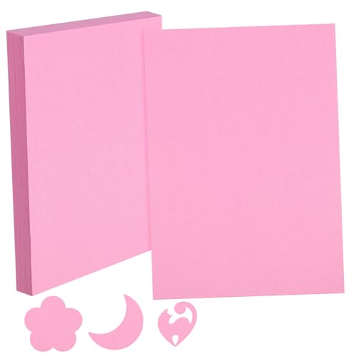 DIYEAH 100 Stk Farbiger Karton Kartenpapier Digitales Etikett Geschirrständer Essstäbchen Künstliche Dekoration Faltbare Essstäbchen Leichte Luxus-essstäbchen Faserdekoration Rosa von DIYEAH