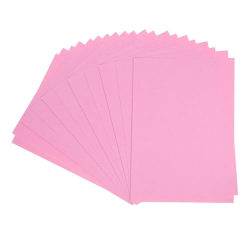 DIYEAH 100 Stk Farbiger Karton Rosa Tonpapier Rosa Druckerpapier Rosa Plakatwand Rosa Kopierpapier Rosa Papier Bunter Karton Papier Für Die Kartenherstellung Pastellkarton Rosa Karton von DIYEAH