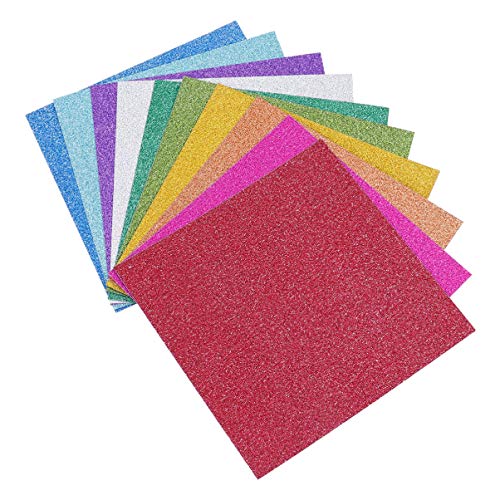 DIYEAH 100 Stück 1 Set Handgefertigt DIY Glitzer Glitzer Papierfüller Mehrzweck Kartenherstellung Requisiten Feiner Glitzer Handgefertigtes Glitzerpapier Kreative Papierkarte von DIYEAH