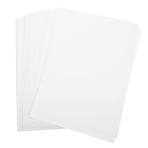 DIYEAH 100 Stück A4 Zeichenpapier Büropapierprodukte Bulk-toilettenpapier Zeitschrift Rohpapiere Konstruktionspapier Baupapier Verschiedene Farben Papierhandwerk Druckgrafik Weiß von DIYEAH