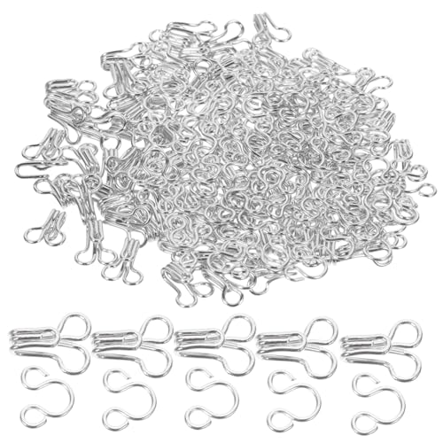 DIYEAH 100 Stück Disziplin Schnalle Nähhaken Und Ösen Bildhaken Kleiderbügel Verschlüsse Drehbarer Samtverschluss Haken Und Öse Nähknöpfe Metall Nähzubehör Bh Haken Messing von DIYEAH