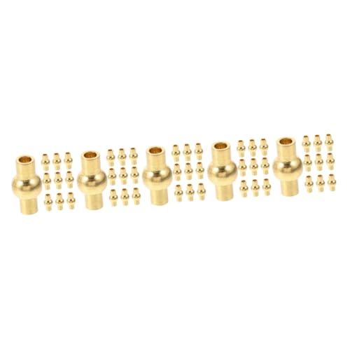 DIYEAH 100 Stück Magnetverschluss Teiliges Goldfarbene Lederarmband Verschlüsse Magnetische Schmuckverbinder DIY Armband Ketten Verschlussclips für Halsketten und Armbänder DIYEAH 100 Stück Magnetverschluss Teiliges Goldfarbene Lederarmband Verschlüsse Magnetische Schmuckverbinder DIY Armband Ketten Verschlussclips für Halsketten und Armbänder von DIYEAH