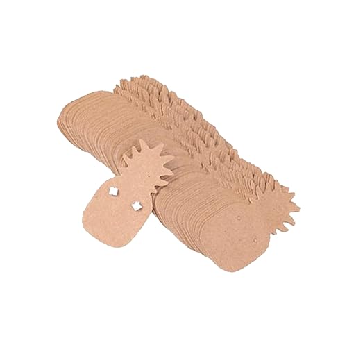 DIYEAH 100St Ananas preisschild kraftpapier Ohrring-Display Ohrring-Karten schmuck sale Schmuck-Verkauf ohrring karten Ohrringhalter Ohrstecker Karte Ohrring-Tags Ohrring-Anzeigekarten von DIYEAH