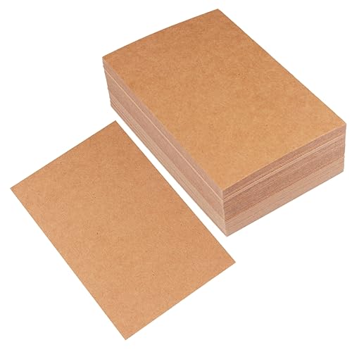 DIYEAH 100St Grußkarte Namenskarten Wörter Karten Notizblöcke Karteikarten leere Nachrichtenkarten platzkarte business card tags Graffiti Karten leere Papierkarten Memo-Karten Brown von DIYEAH