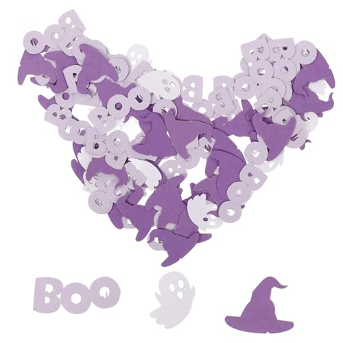 DIYEAH 100St Halloween Konfetti Konfetti-Ornamente Halloween-Tischstreuung Hexenhut Konfetti Halloween-Konfetti Halloween Fest Dekoration Konfetti aus Papier Festival Konfetti Violett von DIYEAH