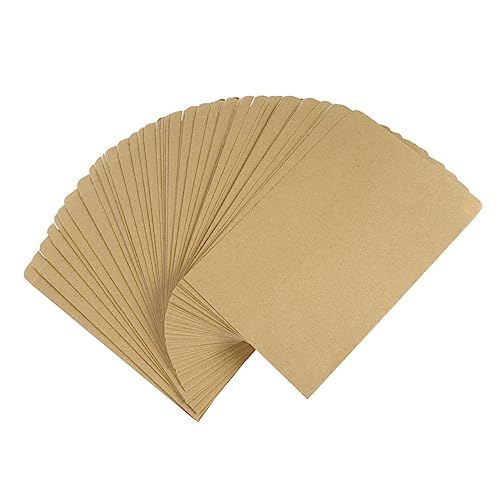 DIYEAH 100St Kraft-Umschlag Dokumentenversorgung praktische Dokumententasche Dokumentenzubehör verstausack durchsage briefumschläge praktische Aktentasche Bürobedarf Kraftpapier Khaki von DIYEAH