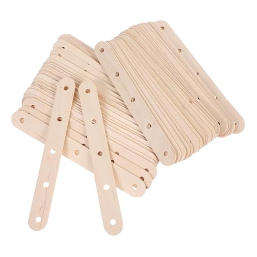 DIYEAH 100st Eisstiel Mini-bastelstäbe Farbrührstäbchen Kleine Wachsstäbchen Cakesicle-formen-sticks Cakesicle-sticks Stäbchen Für Cake Pops Kuchen-eis Am Stiel Eisstangen Holz Beige von DIYEAH