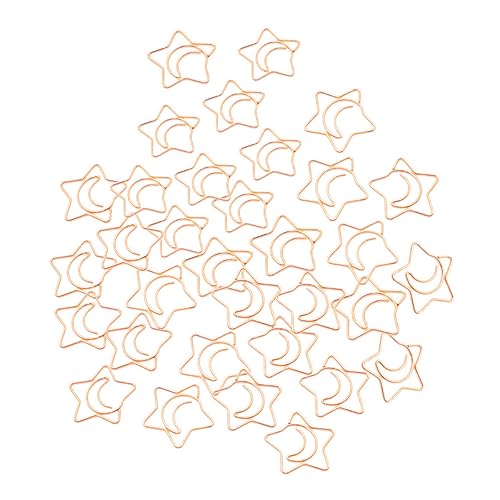 DIYEAH 100st Goldene Büroklammern Kleine Heftklammern Dekorative Bastelclips Universelle Büroklammern Coole Büroklammern Clips (klein Kleine Dokumentenklammern Chip-clips Metall Rose Gold von DIYEAH