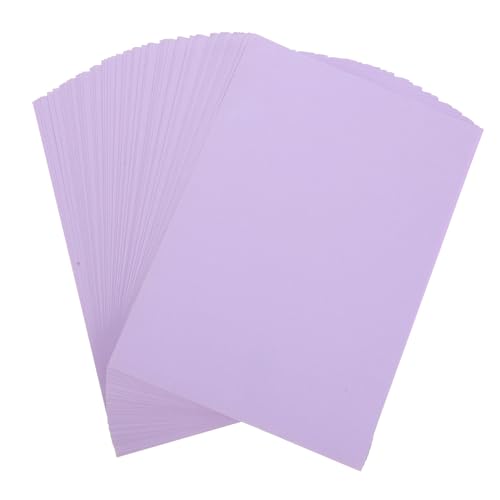 DIYEAH 100st Kopierpapier Karton Bastelmaterialien Selber Machen Origami-papier Leere Papiere Zum Ausdrucken Zubehör Für Diy-projekte Malmaterial Bastelpapiere Zellstoffpapier Lavender von DIYEAH