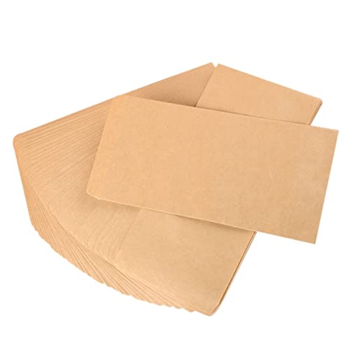 DIYEAH 100st Leere Umschläge Papiertüten Umschläge Masse Umschläge Für Einladungskarten Geschenkverpackungstüten Für Luftpost Geschäftsbriefumschläge Braune Kraftumschläge von DIYEAH