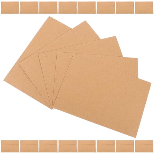 DIYEAH 100st Umschlag Geldumschläge Für Bargeld Danke Karten Umschläge Selbstklebend Anzeige Weiße Karten Samenumschläge Karten Und Umschläge Große Karteikarten System Light Brown Papier von DIYEAH