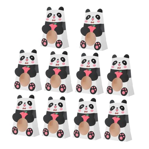 DIYEAH 10Pcs Boxen Panda Candy Verpackung Box Mini Panda Kits Weihnachten Panda Kuchen Panda Große Klasse Kits Kits Biscuit Container Craft Kits Bag Panda Panda Paper von DIYEAH