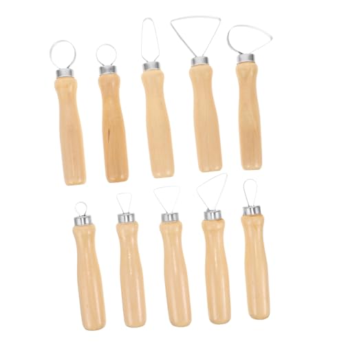 DIYEAH 10St Bildhauerei liefert clay tools Töpferwerkzeuge aus Ton Werkzeuge aus Mini-Töpferscheibe Töpferzubehör Modellierwerkzeug aus Keramik Werkzeug zum Bildhauen von Ton hölzern von DIYEAH