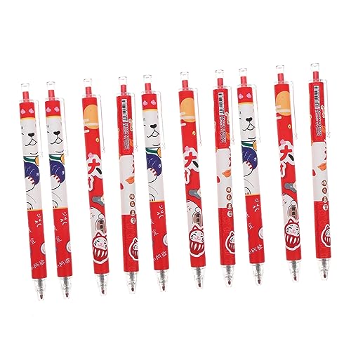 DIYEAH 10St Gelstift drücken Kugelschreiber Stift Büro-Kugelschreiber schwarze Kugelschreiber Rollstifte Druckkugelschreiber gelstifte gel schreibstifte Büroschreibstift Kawaii-Stifte Abs von DIYEAH