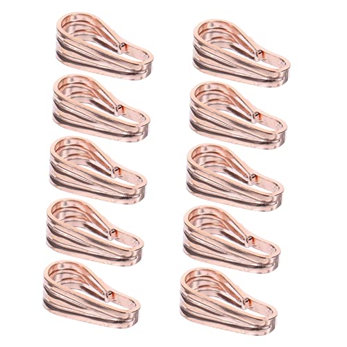 DIYEAH 10St Zubehör für Guazi-Schnallen goldene Anhänger Charms für Armbänder Masse Charme slico bastelzeug schmuck Anhängerkupplungen aus Metall Anhängerschnalle 925 Silber Rose Gold von DIYEAH