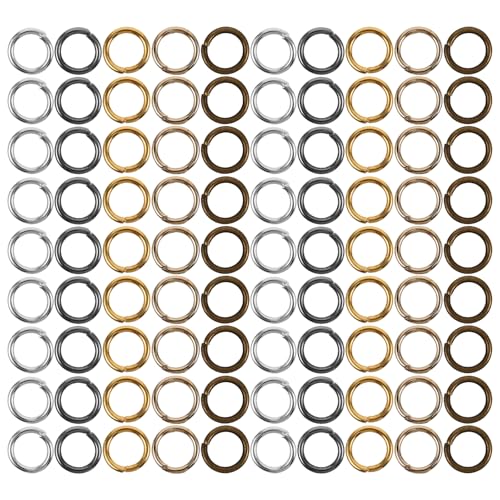 DIYEAH 10er-Pack Ringverbinder: Offene Biegeringe aus Metall – 4 mm Verbinder zur Schmuckherstellung – Materialien für Kronleuchter-Ohrringteile und -reparatur DIYEAH 10er-Pack Ringverbinder: Offene Biegeringe aus Metall – 4 mm Verbinder zur Schmuckherstellung – Materialien für Kronleuchter-Ohrringteile und -reparatur von DIYEAH