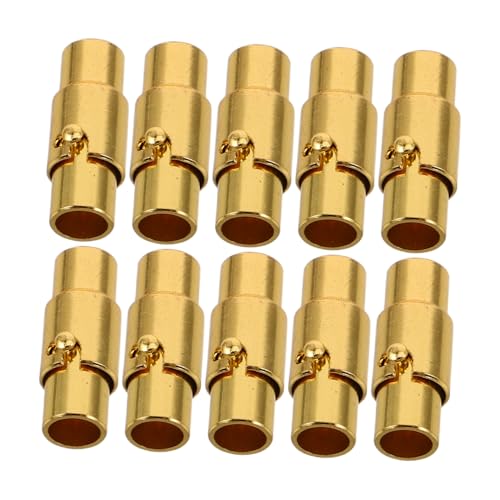 DIYEAH 10st Armbandverschluss Armbandverschlüsse Magnetische Schmuckverschlüsse Für Halsketten Schmuck Verschluss Magnetischer Halskettenverschluss Schmuckfunde Seilschnalle Golden Kupfer von DIYEAH