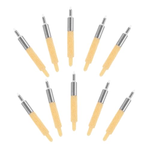 DIYEAH 10st Ersatzspitzen Für Farbstifte Stiftspitzen Malen Löschbare Stifte Dip-pen-tinte Ersatzmarkierungsspitzen Maker-tipps Markerspitzen Für Acrylfarbe Federkiel Yellow Metall von DIYEAH