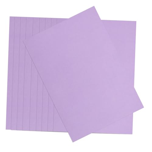 DIYEAH 10st Kartenvorrat Farbkarton Weihnachtsfarbener Karton Weihnachtskarton Farbige Pappe Buntes Kartenmaterial Dekorativer Karton Farbiger Karton Scrapbook-karton Violett Papier von DIYEAH