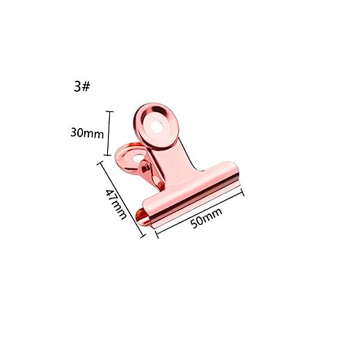 DIYEAH 10st Ticketclips Aus Edelstahl Schreibwaren Runde Griffclips Aus Metall Briefpapier Geldscheine Metallklammern Heftklammern Für Papierdokumente von DIYEAH