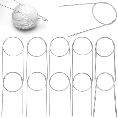 DIYEAH 11 Stk Nadel Maschenmarkierer häkeln Strickmaschine Strickset Häkelset Häkelring circular knitting needles knitting accessories Häkelzubehör Strickwerkzeuge Rostfreier Stahl von DIYEAH