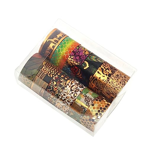 DIYEAH 12 Rollen Washi Tape mit Tierdruck Klebstoff doppelt Papier Klebeband Müll farbiges klebeband Dekorative Klebebänder selbstklebendes Washi-Tape Scrapbooking Washi Tape Aufkleber von DIYEAH