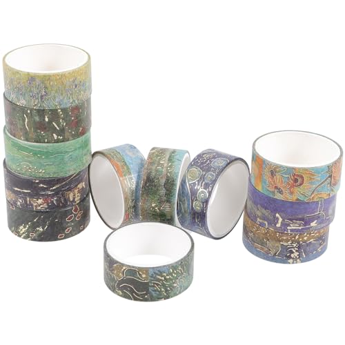 DIYEAH 12 Rollen dünne klebebänder selber machen the washi tape wohnungsdeko geschenkverpackungen gold foil Aufkleberband Neon-Isolierband Wohnmobil-Dachband dekorative Klebebänder Papier von DIYEAH