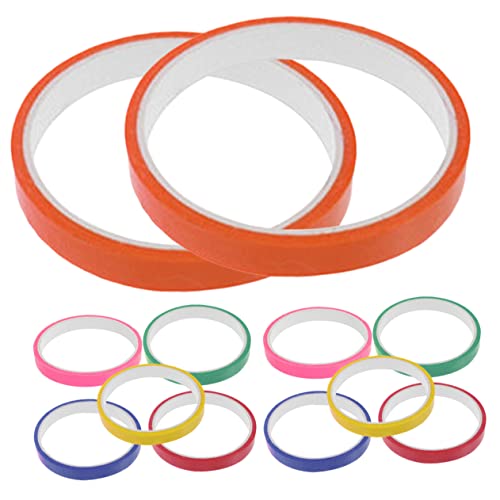 DIYEAH 12 Rollen klebriges Ballband Bälle Klebeband Klebstoff DIY Klebeband Aufkleber farbiges klebeband Hersteller für klebrige Bälle klebrige Bälle machen Klebeband Plastik von DIYEAH