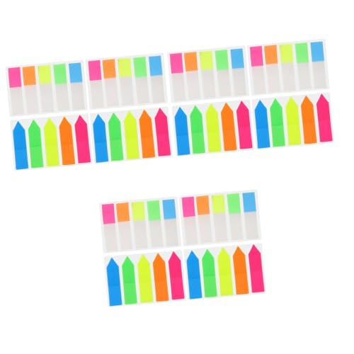 DIYEAH 12 Sets Tag Notizblock Haftnotizen Tabs Seitenmarker Trocken Abwischbare Marker Seiten Haftnotizen Lesezeichen Hefter Papier Seitenetikett Pastell Textmarker Blöcke Und Stift von DIYEAH