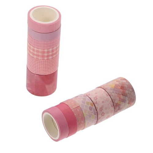 DIYEAH 12 Stk Taschenband Dekoration Kunstaufkleber Zum Selbermachen Scrapbook-klebeband Tagebuch Klebeband Band Selbstklebendes Klebeband Musterband Diy Washi Tape Papier von DIYEAH