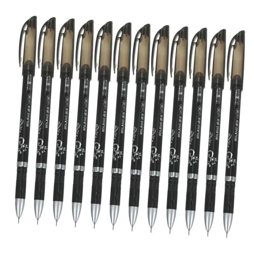 DIYEAH 12-teiliges Set Löschbarer Stift Löschbarer Gelstift Schwarze Schreibstifte Scrapbooking-stift Schwarze Stifte Schwarzes Büromaterial Feine Stifte Löschbare Stifte Radiergummi von DIYEAH