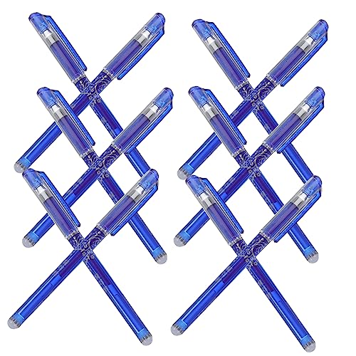 DIYEAH 12-teiliges Set Löschbarer Stift Tintenstifte Mit Feiner Spitze Schnelltrocknende Stifte 0,5 Extra Feine Kugelschreiber Löschbare Stifte Feine Spitze Blaue Kugelschreiber Blue Abs von DIYEAH