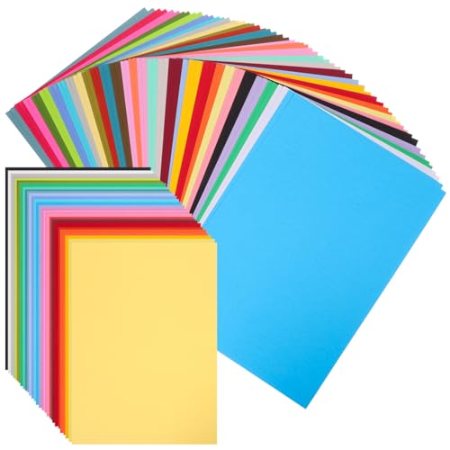 DIYEAH 120 Blatt Farbiges Kartonpapier 30 Farben Druckerpapier Konstruktionspapier 180 G/M² Origami-Papier Bastelpapier Kartenherstellungszubehör von DIYEAH