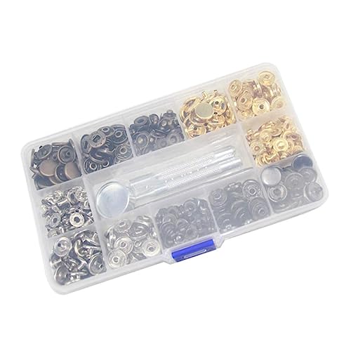 DIYEAH 120St Druckknöpfe Knopfverschluss Druckknopf Kippschalter push button buttons metallknöpfe Knopfmontage knopfe Knopfdruck Metallknopf Knopfgröße tasten Knopfanschlag knopfzange von DIYEAH