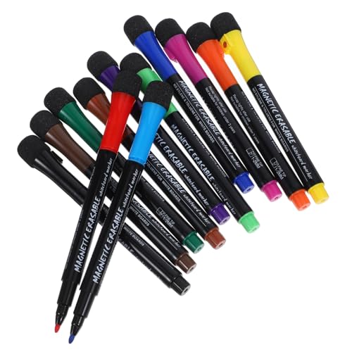 DIYEAH Löschbaren Stifte Bundle 12 Farben Magnetische Marker Set Whiteboard Trockenen Löschen Makers Büro Schreiben von DIYEAH