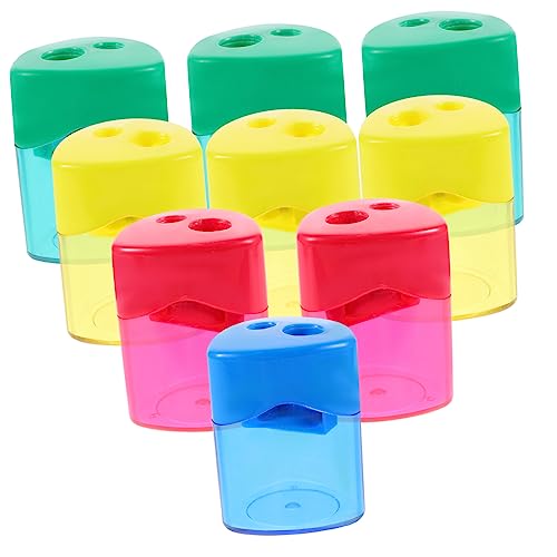 DIYEAH 12St büromaterial bürogadges sharpener sharpner Handheld Augenbrauenschärfer Tragbarer Bürospitzer Anspitzer kleine handspitzer Bleistiftspitzer aus Kunststoff Büro Plastik von DIYEAH