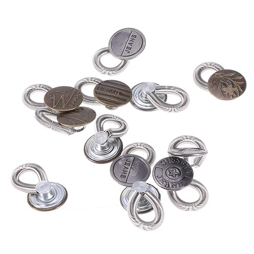 DIYEAH 12St kreative Metallknöpfe bastelzubehör knöpfe handmade DIY Knöpfe pants buttons Handgemachte Knöpfe Einzigartige Knöpfe hemdknöpfe Stoffknöpfe aus Metall Stoffschnalle aus Metall von DIYEAH