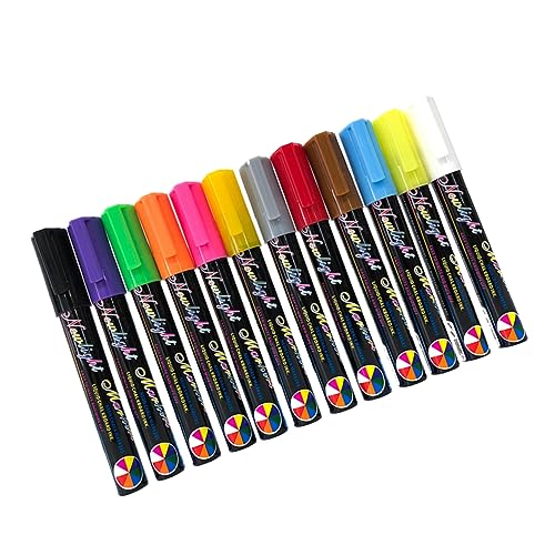 DIYEAH 12St löschbarer Textmarker löschbare Markierungen für Whiteboards flüssiger kreidemarker erasable pen abwischbare stifte Marker für Tafel löschbarer Markierungsstift Plastik von DIYEAH